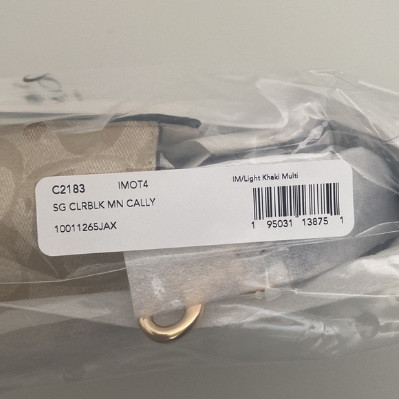 BRAND NEW WITH TAGS Mini Cally Crossbody In Colorblock Signature Canvas - Picture 6 of 6